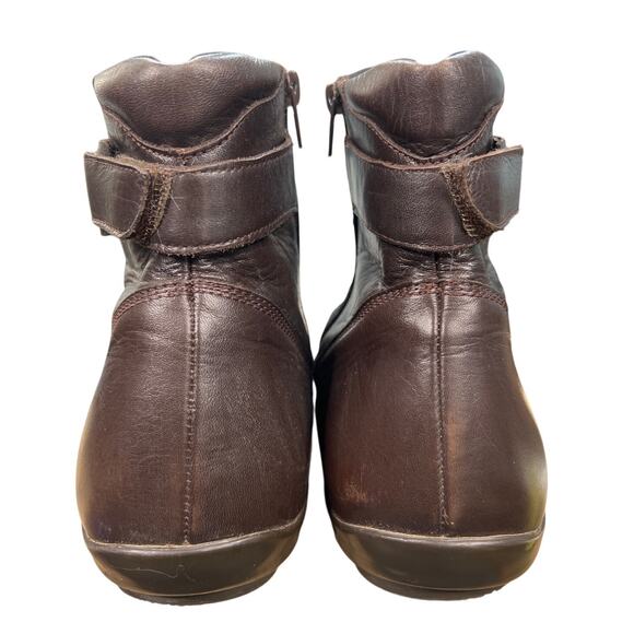 Bacco Bucci Llorente Brown Leather Side Strap Ankle Boots Size 43 US 10 main image 9